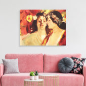 Zwei Muses of Spring (von Stefan Luchian) Leinwanddruck (Insitu (Wohnzimmer))