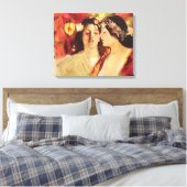 Zwei Muses of Spring (von Stefan Luchian) Leinwanddruck (Insitu (Schlafzimmer))