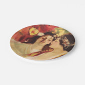 Zwei Muses of Spring (von Stefan Luchian) Pappteller (Schrägansicht)