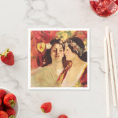 Zwei Muses of Spring (von Stefan Luchian) Serviette (Beispiel)