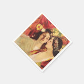 Zwei Muses of Spring (von Stefan Luchian) Serviette (Ecke)