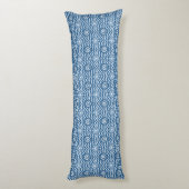 Zwei Muster | Classic Blue Beautiful Seitenschläferkissen (Rückseite (Vertikal))