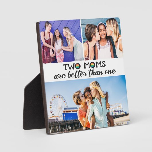 Zwei Mütter sind besser als das Foto einer Mutter Fotoplatte (Vorderseite)