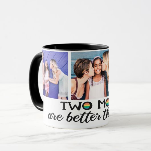 Zwei Mütter sind besser als das Foto einer Mutter Tasse (Vorderseite Links)