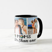Zwei Mütter sind besser als das Foto einer Mutter Tasse (VorderseiteRechts)