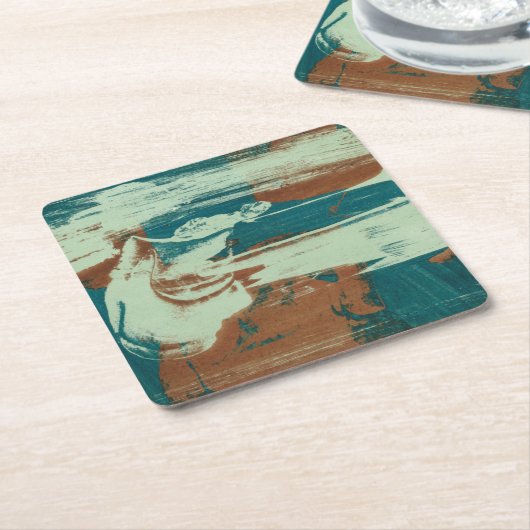 Zwei nach Norden Rechteckiger Pappuntersetzer (angewinkelt)