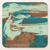 Zwei nach Norden Rechteckiger Pappuntersetzer (Vorderseite)