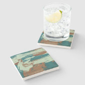 Zwei nach Norden Steinuntersetzer (Seitenansicht)