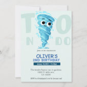Zwei Nado Junge 2. Geburtstagseinladung Einladung (Vorderseite)