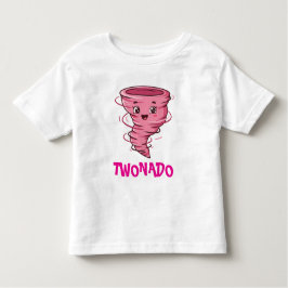 Zwei-Nado-Kleinkind-Shirt Pink Kleinkind T-shirt