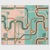 Zwei nahtlose Muster in verschiedenen Farben. Abst Geschenkpapier (Flach)