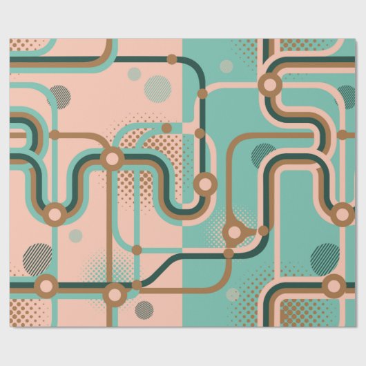 Zwei nahtlose Muster in verschiedenen Farben. Abst Geschenkpapier (Flach)