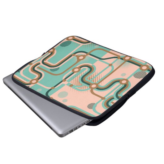 Zwei nahtlose Muster in verschiedenen Farben. Abst Laptopschutzhülle (Vorne Knopf)