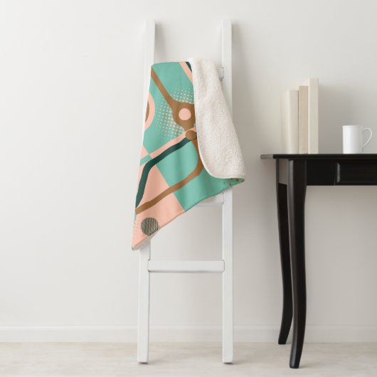 Zwei nahtlose Muster in verschiedenen Farben. Abst Sherpadecke (Beispiel)