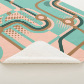 Zwei nahtlose Muster in verschiedenen Farben. Abst Sherpadecke (3/4)