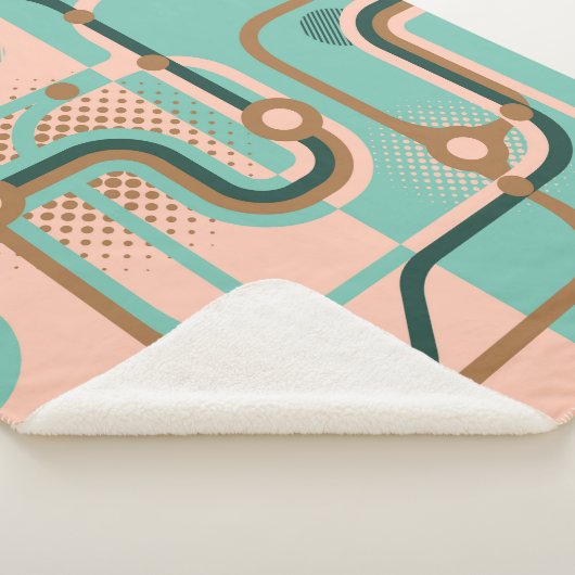 Zwei nahtlose Muster in verschiedenen Farben. Abst Sherpadecke (3/4)