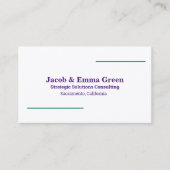 Zwei Namen benutzerdefinierte QR-Visitenkarte Visitenkarte (Vorderseite)