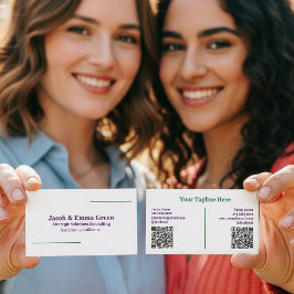 Zwei Namen benutzerdefinierte QR-Visitenkarte Visitenkarte