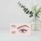 Zwei Namen sprengen Lashes Visitenkarte (Stehend Vorderseite)