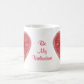 Zwei Namen - zwei Herzen sind mein Valentin Kaffeetasse (Mittel)