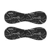 Zwei Namen, zwei Muster monogramm schwarz grau wei Baseball (Paneele)