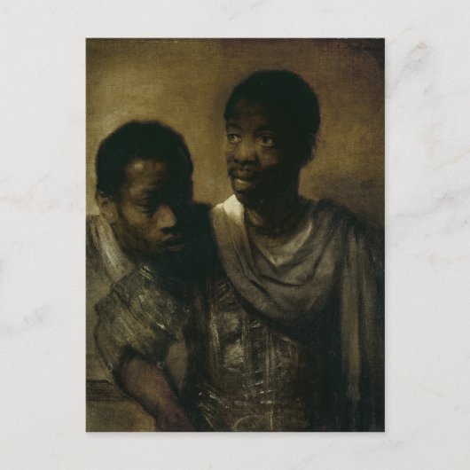 Zwei Negroes, 1661 Postkarte (Vorderseite)