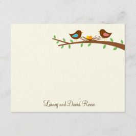 Zwei neue Eier Flat Danke Karte