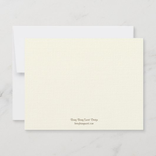 Zwei neue Eier Flat Danke Karte (Rückseite)