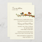 Zwei neue Eier Twins Kinderdusche Einladung (Vorne/Hinten)