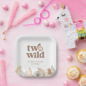 Zwei neutrale Blätter zum Geburtstag Pappteller (Party)