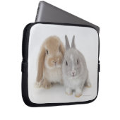 Zwei niederländische Zwerge- und Holland-Lop-Bände Laptopschutzhülle (Vorne Rechts)