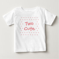 Zwei Niedliche 2. Geburtstags-Simple Dots Baby Gir