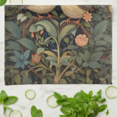 Zwei Niedliche Baby Birds Botanischer Garten Geschirrtuch (Gefaltet)