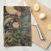 Zwei Niedliche Baby Birds Botanischer Garten Geschirrtuch (Viertel Falte)