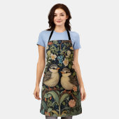 Zwei Niedliche Baby Birds Botanischer Garten Schürze (Getragen)