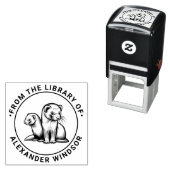 Zwei Niedliche Bibliotheksnamen für Frettchen Permastempel (Beispiel)