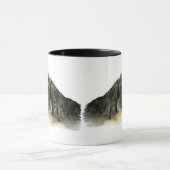 Zwei Niedliche Black Poodles Tasse (Zentrum)