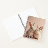 Zwei Niedliche Bunnies Notizblock (Innenseite)