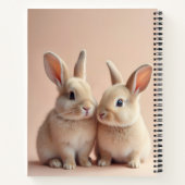 Zwei Niedliche Bunnies Notizblock (Rückseite)