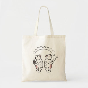 Zwei niedliche Capybaras Tragetasche
