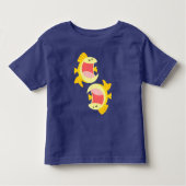 Zwei Niedliche Cartoon Fish Baby T - Shirt (Vorderseite)
