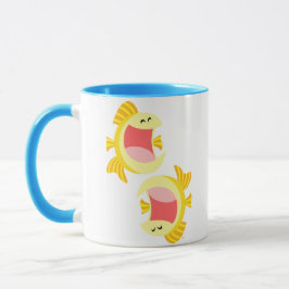 Zwei Niedliche Cartoon Fish Tasse
