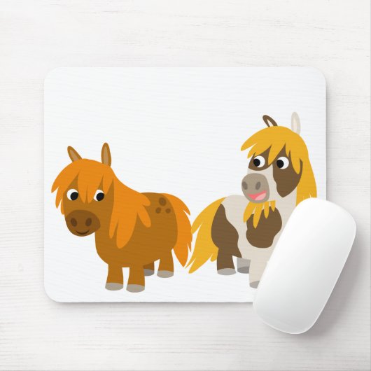 Zwei Niedliche Cartoon Ponies mousepad (Mit Mouse)