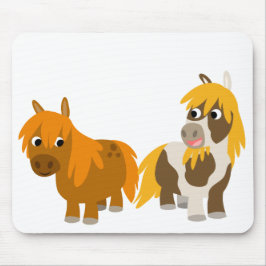 Zwei Niedliche Cartoon Ponies mousepad