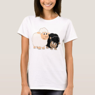 Zwei Niedliche Cartoon T - Shirt Frauen
