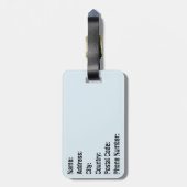 Zwei niedliche Delphine Gepäckanhänger (Rückseite vertikal)