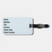 Zwei niedliche Delphine Gepäckanhänger (Rückseite horizontal)