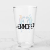 Zwei niedliche Delphine Glas (Rückseite)