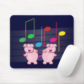 Zwei niedliche Ferkel Mousepad (Mit Mouse)
