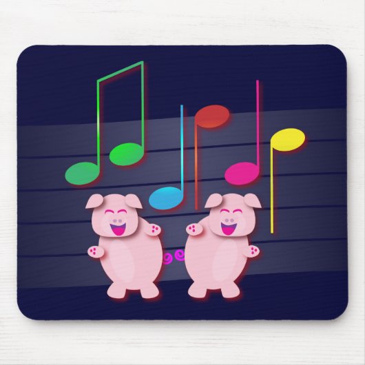 Zwei niedliche Ferkel Mousepad (Vorne)
